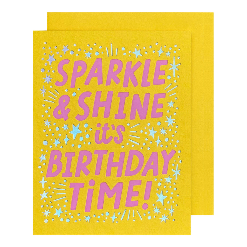Sparkle & Shine Birthday Card.
