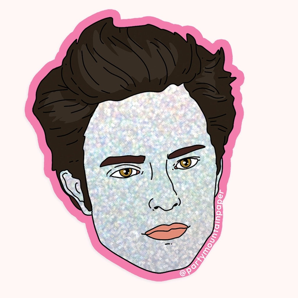 Sparkle Edward Holographic Sticker.