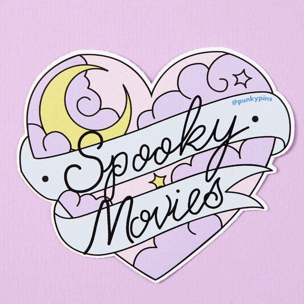 Spooky Movies Vinyl Sticker.