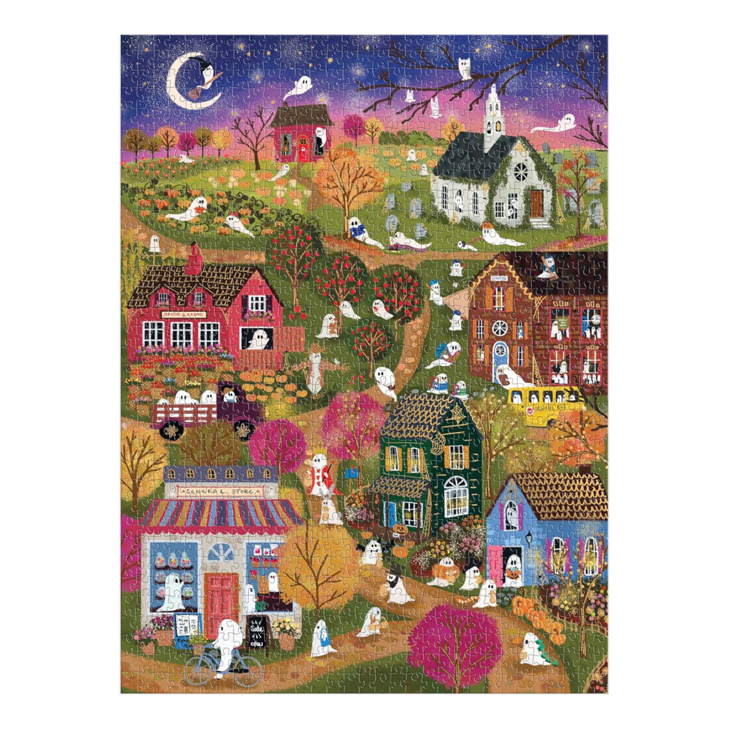 Spooky Village 1000 Piece Foil Puzzle.