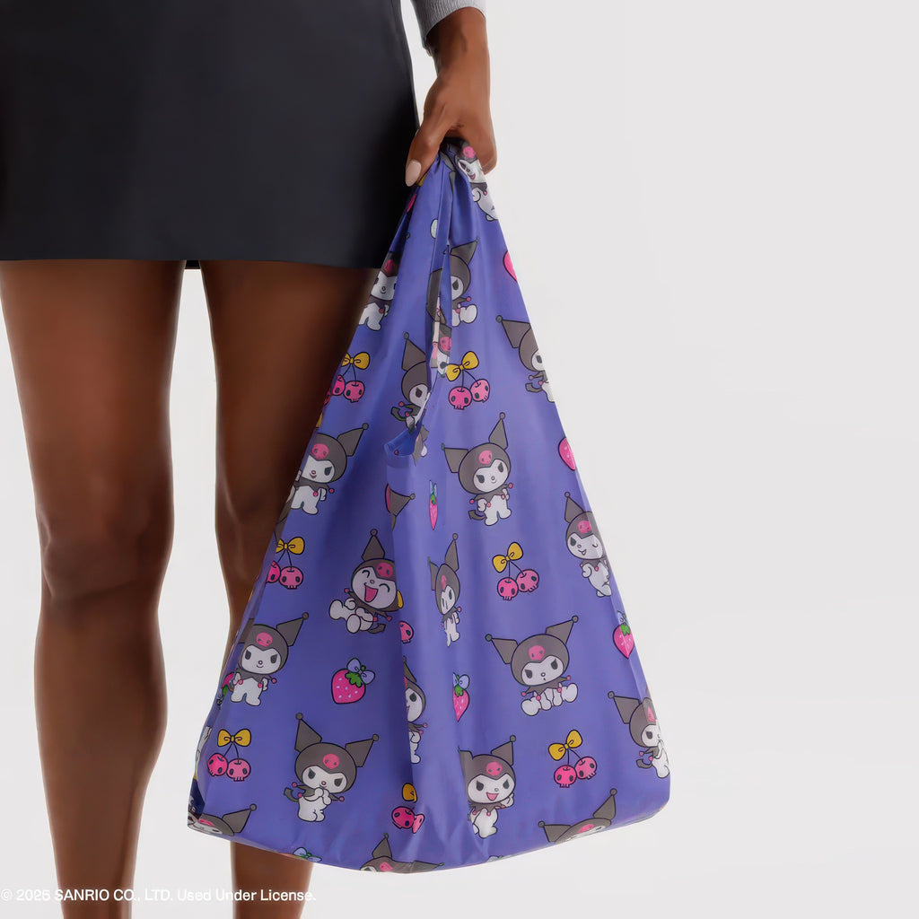 Standard Baggu Kuromi being held.