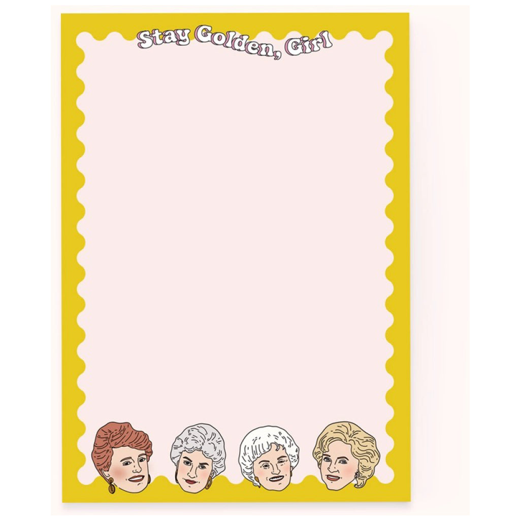 Stay Golden Girl Notepad.