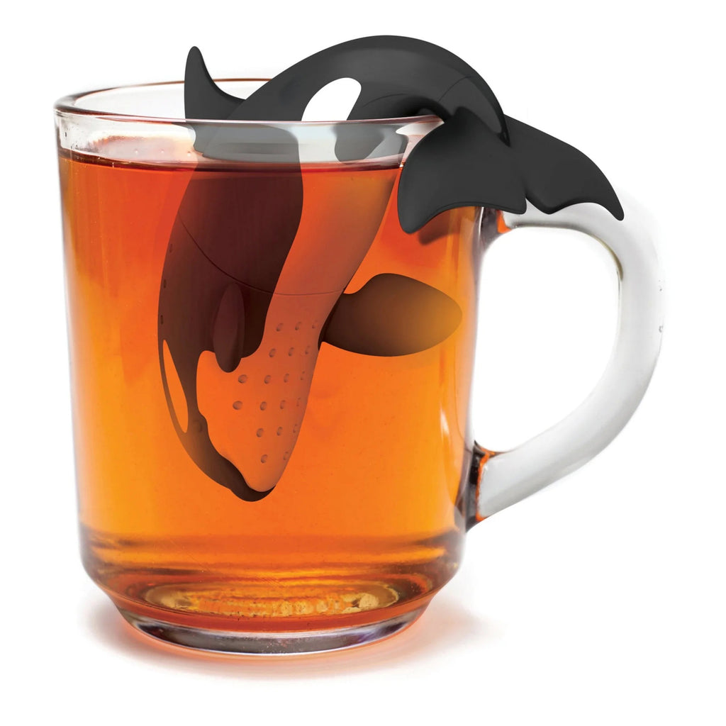 Steep Dive Tea Infuser in tea.
