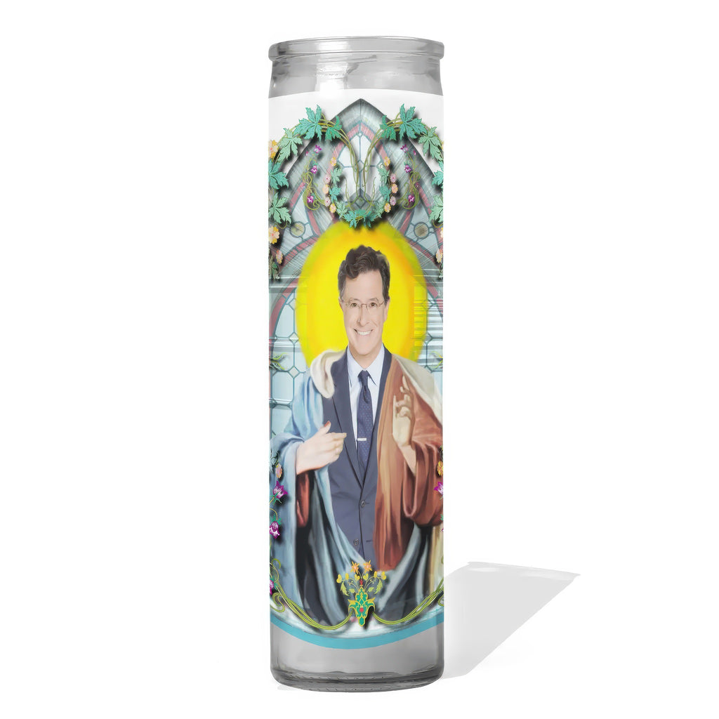 Stephen Colbert Celebrity Prayer Candle.
