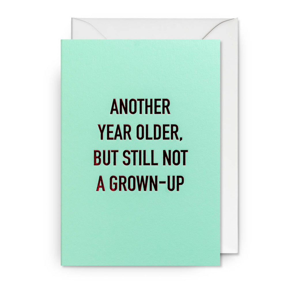 Still Not A Grown-Up Birthday Card.