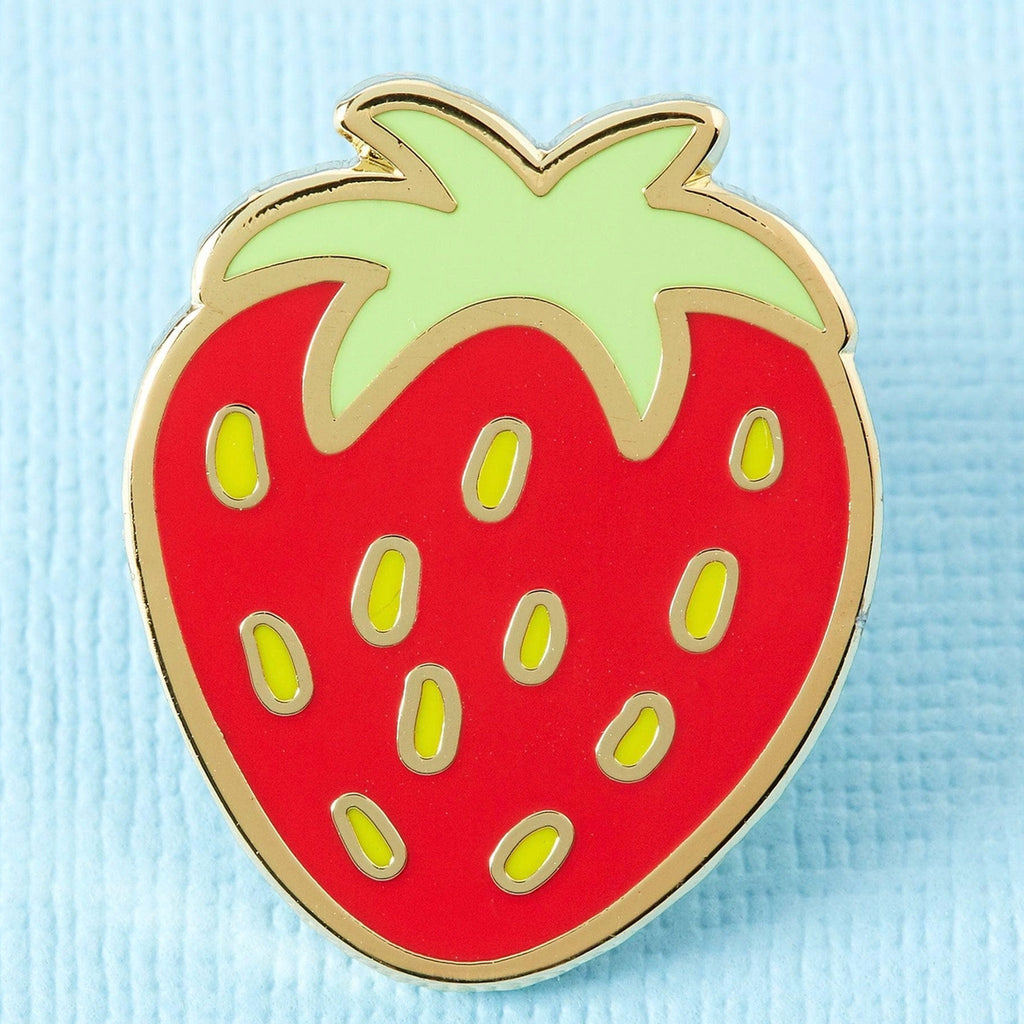 Strawberry Enamel Pin.