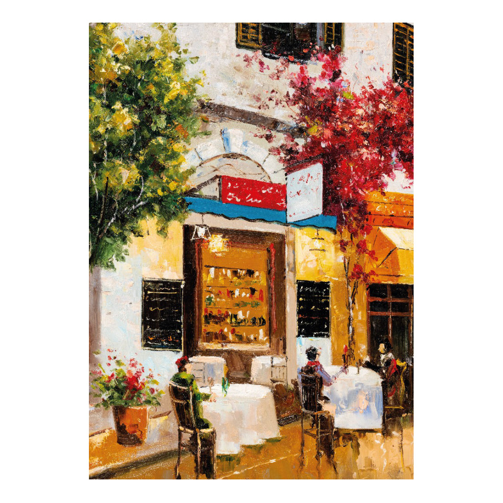 Street Cafe Blank Card.