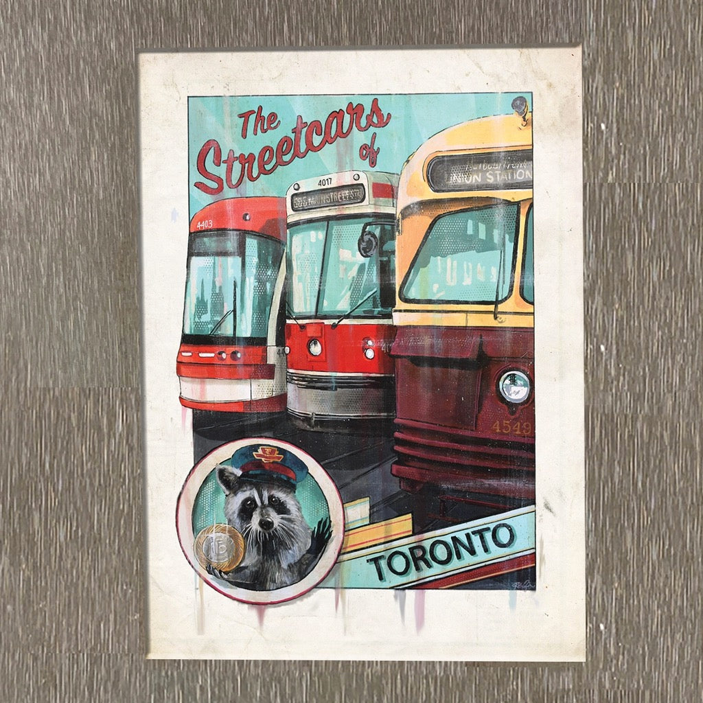 Streetcars of Toronto Fridge Magnet.