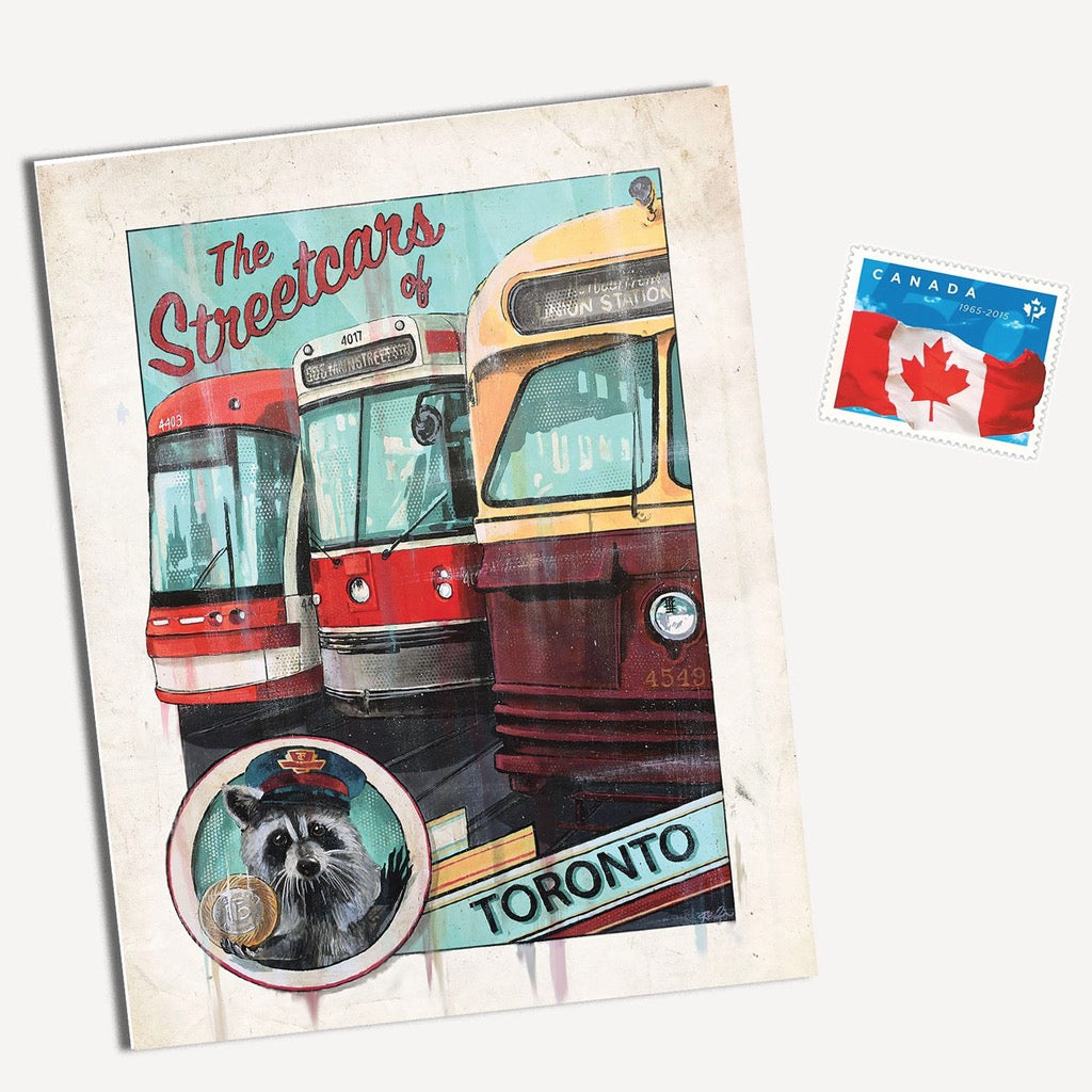 Streetcars of Toronto Postcard.