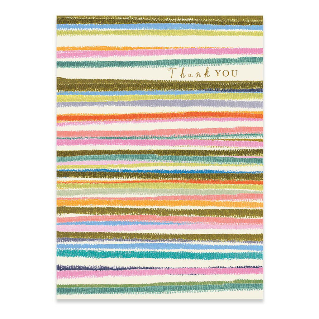 Stripes Thank You Card.