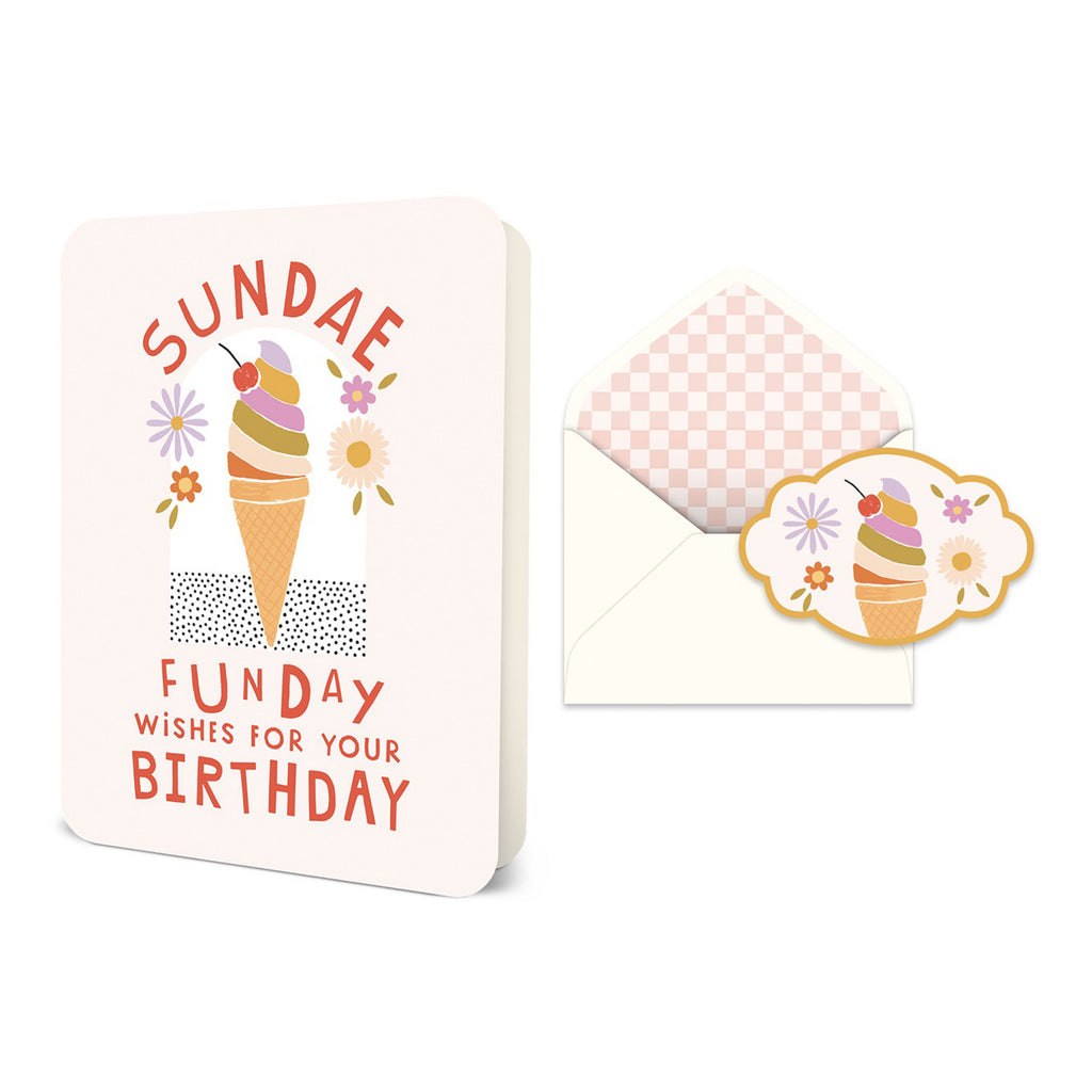 Sundae Funday Birthday Card.