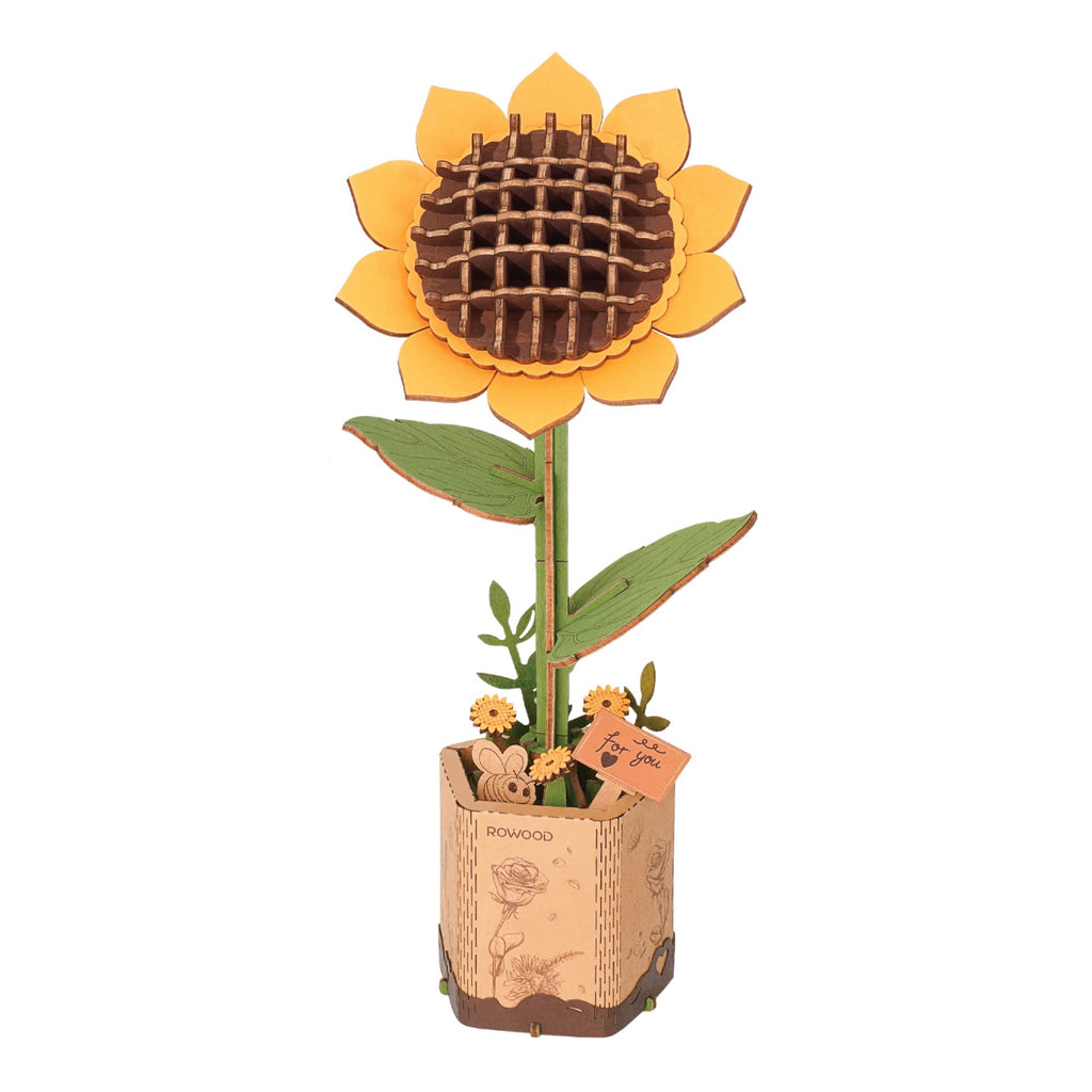 Sunflower 3D Wooden Flower Puzzle.