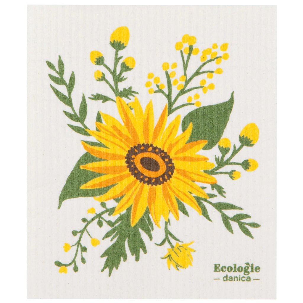 Sunflower Splendor Swedish Sponge Cloth.