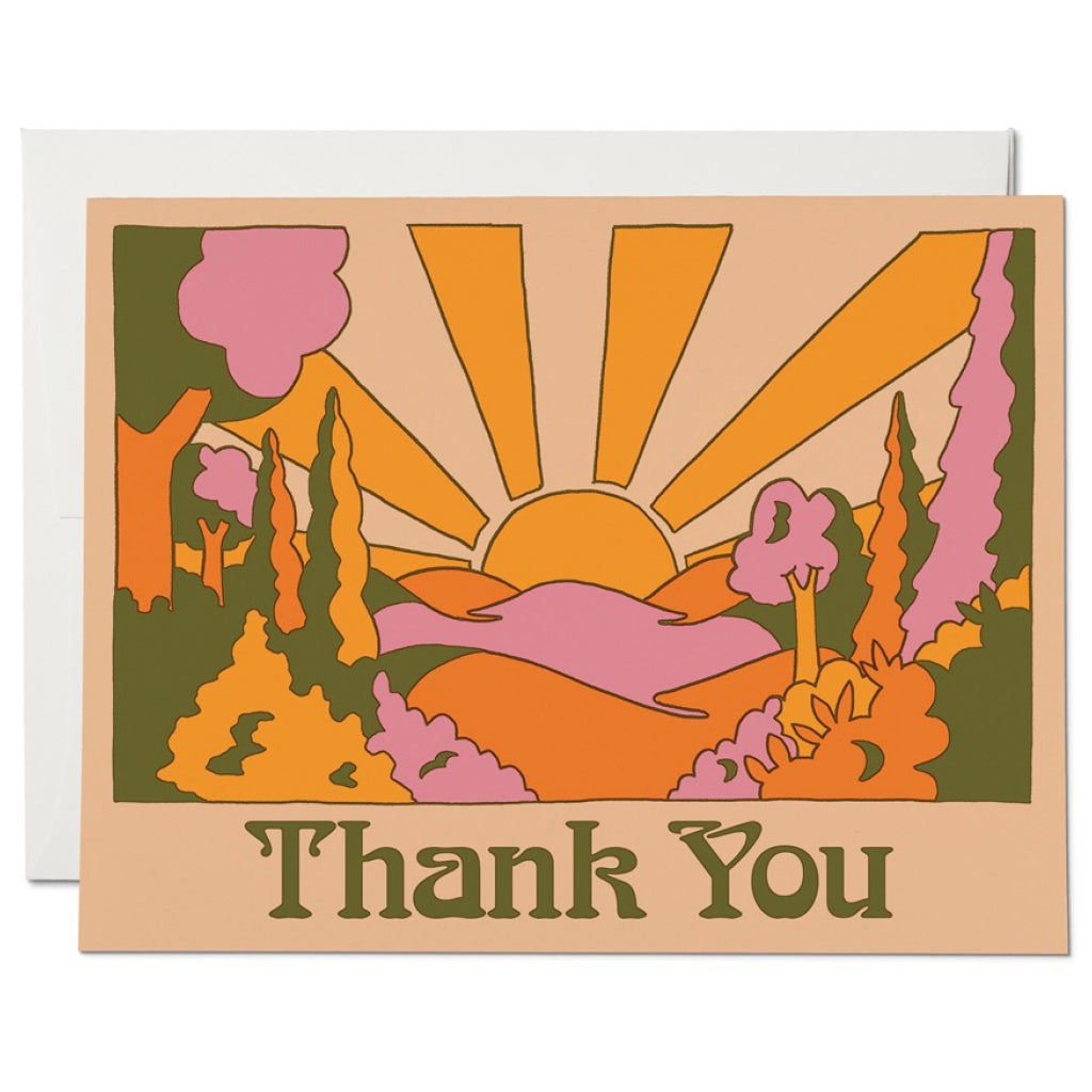 Sunrise Thank You Thank You Card.