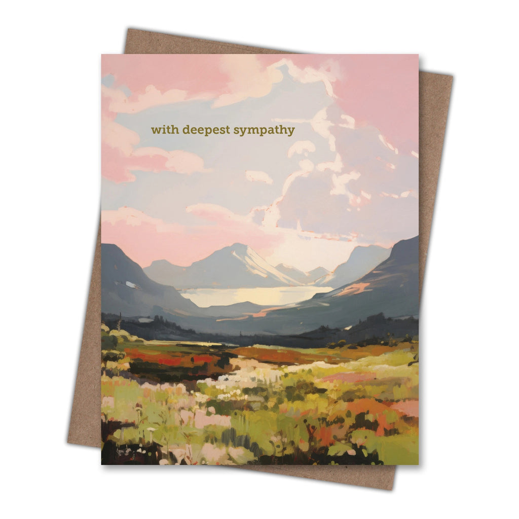 Sunset Sympathy Card.