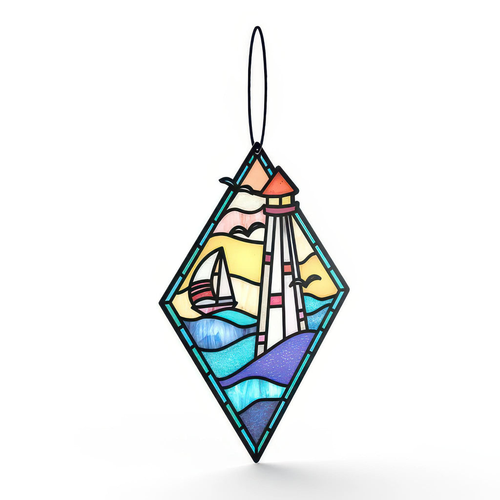 Sunshine And Sea Breezes Lighthouse Suncatcher.