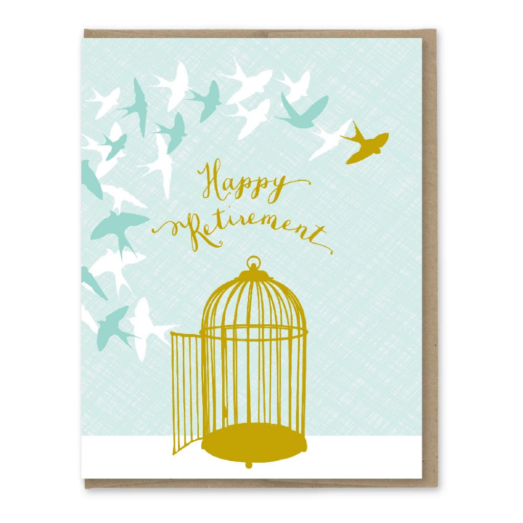 Swallow Retirement Card.