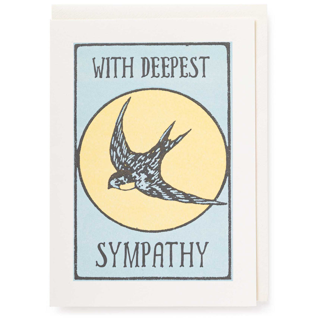 Swallow Sympathy Card.