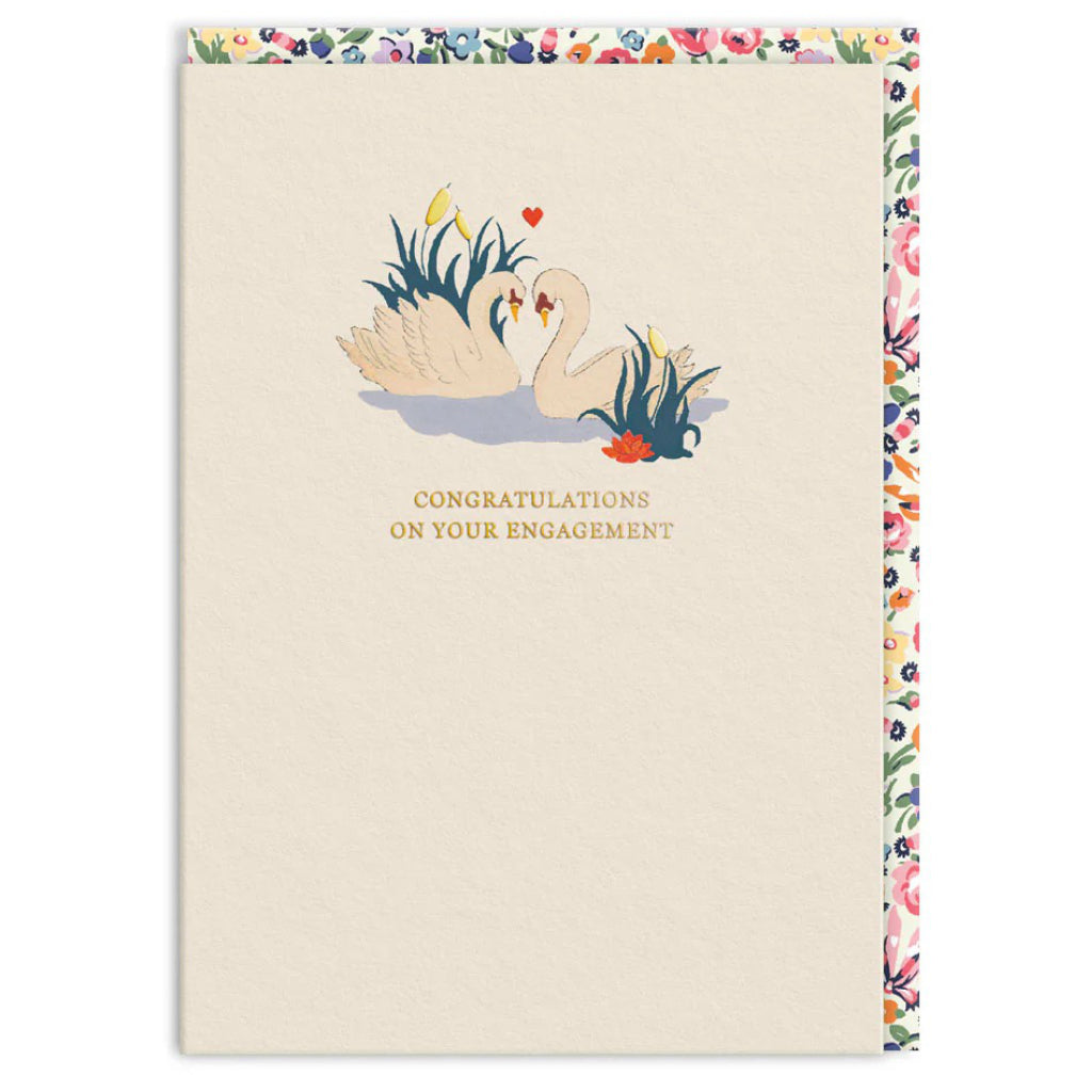 Swans On Your Engagement Card.