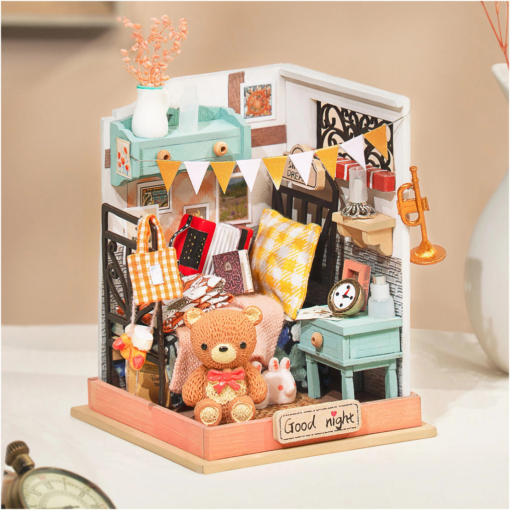 Sweet Dream DIY Miniature House Kit on table.