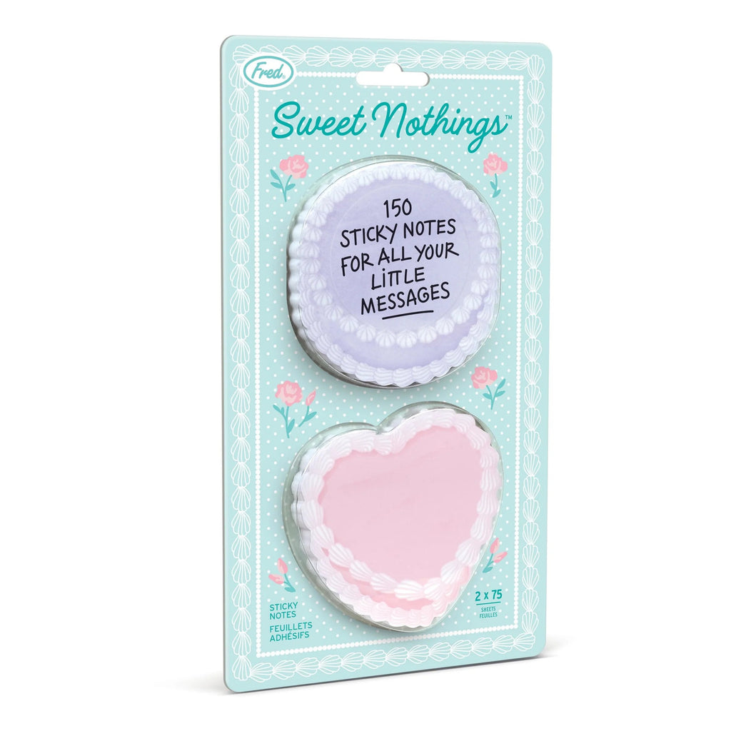 Sweet Nothings Sticky Notes packaging.