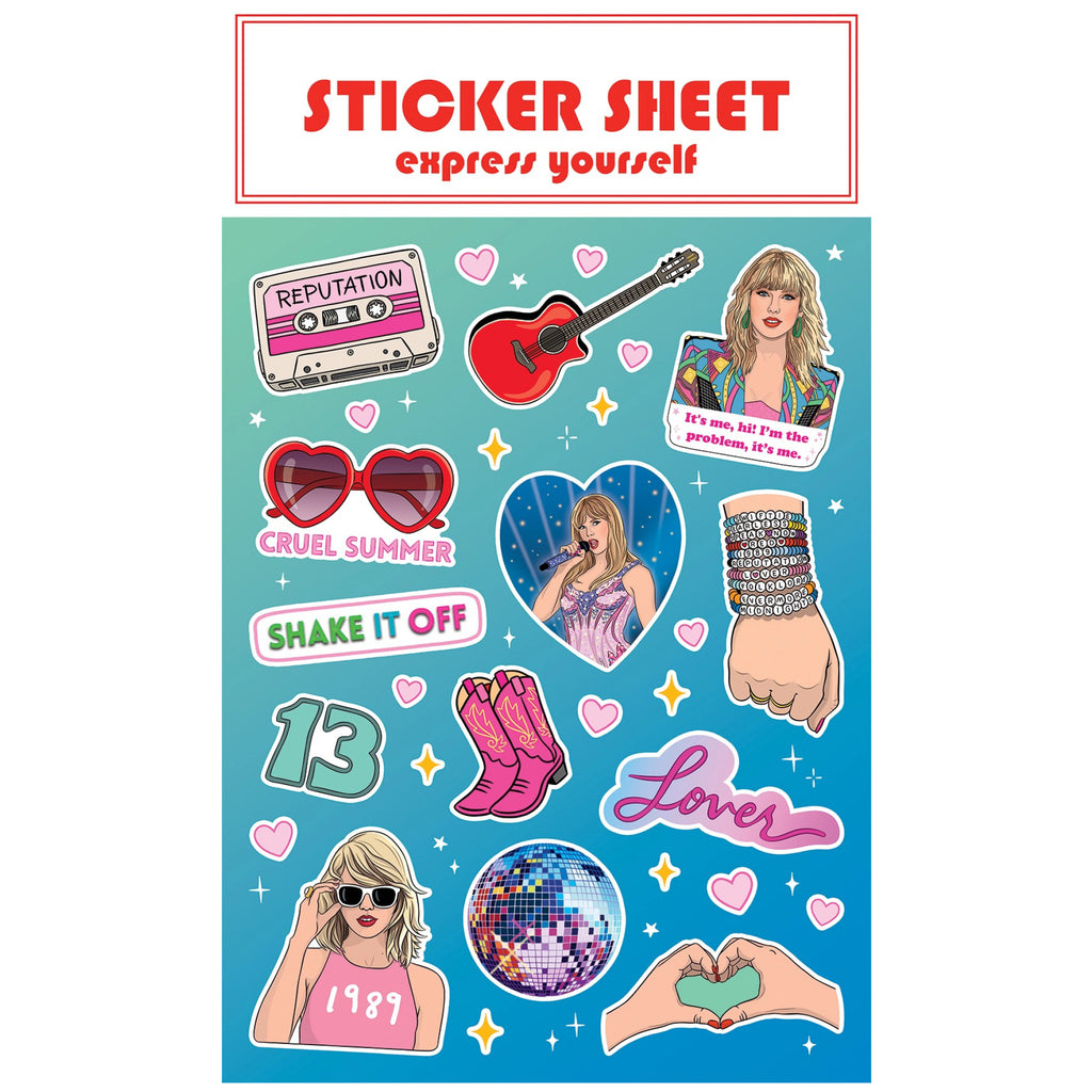 Swiftie Sticker Sheet.