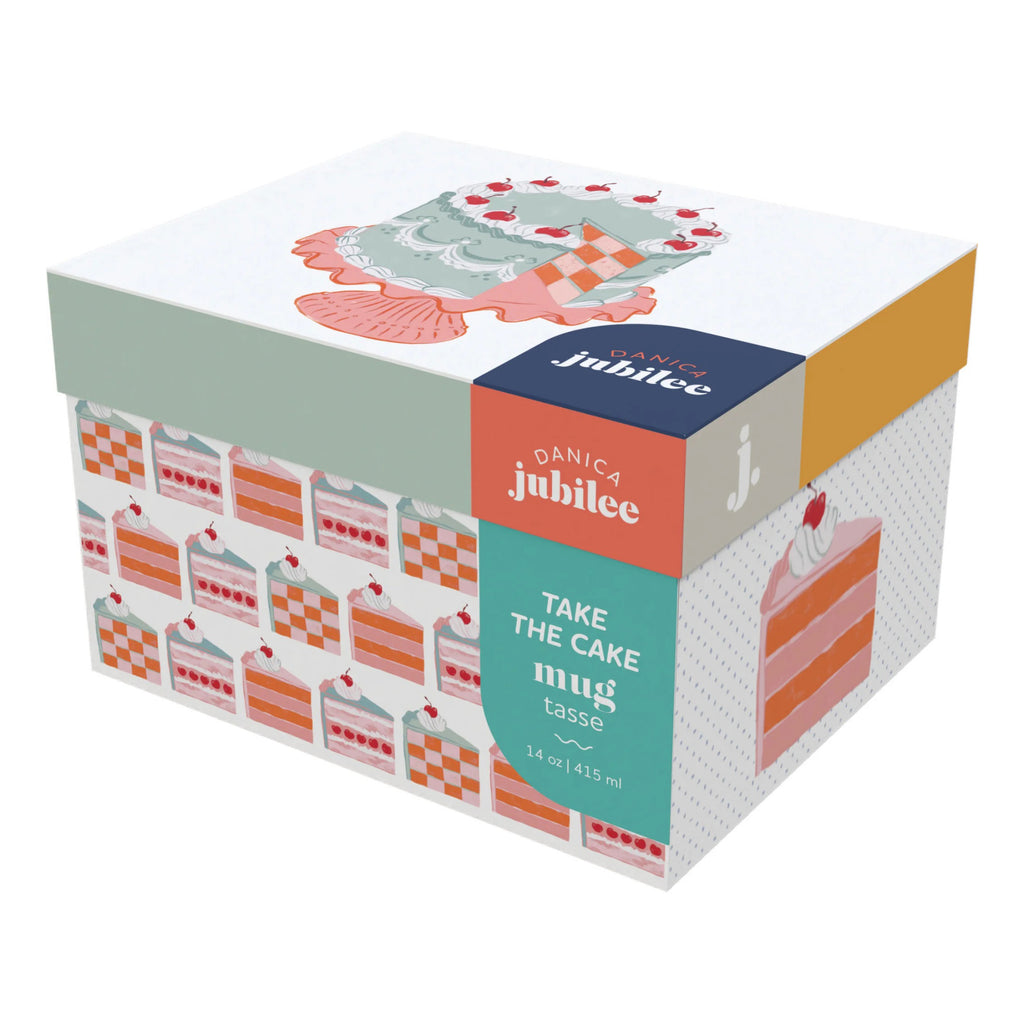 Take The Cake Mug in a Box packaging.