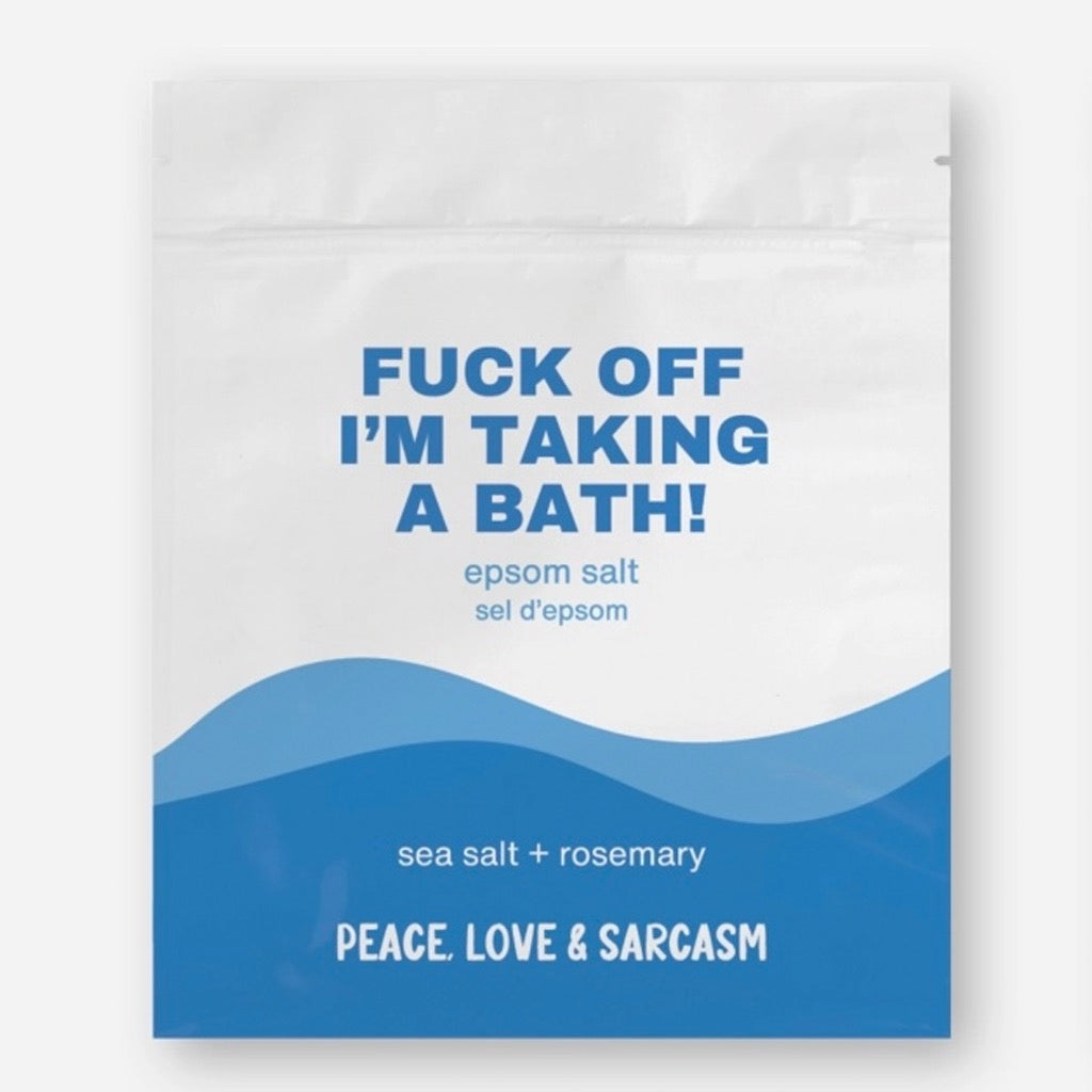 Taking A Bath Epsom Salt Bath Soak packaging.