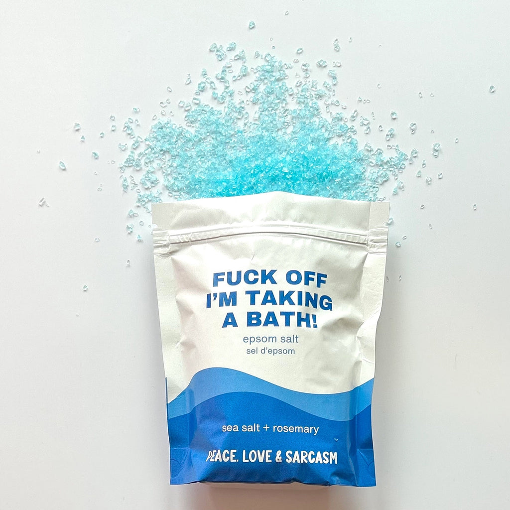 Taking A Bath Epsom Salt Bath Soak.