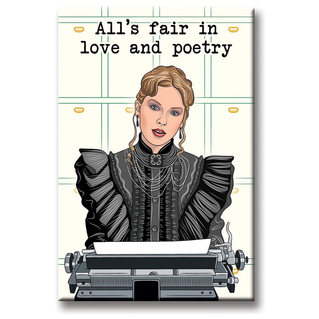 Taylor Love and Poetry Magnet.