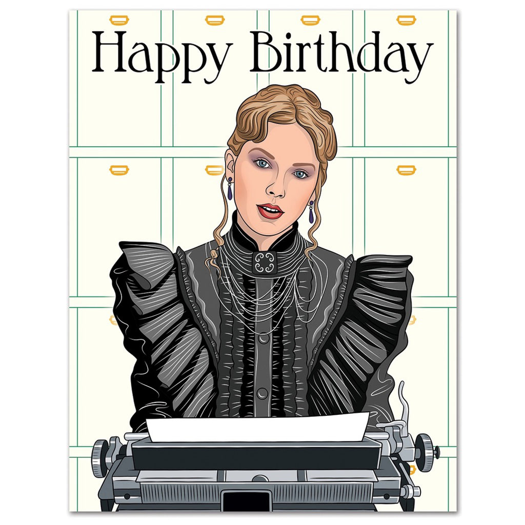 Taylor Tortured Poets Birthday Card.