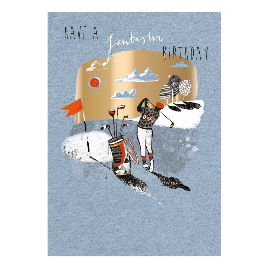 Teerific Golf Birthday Card.