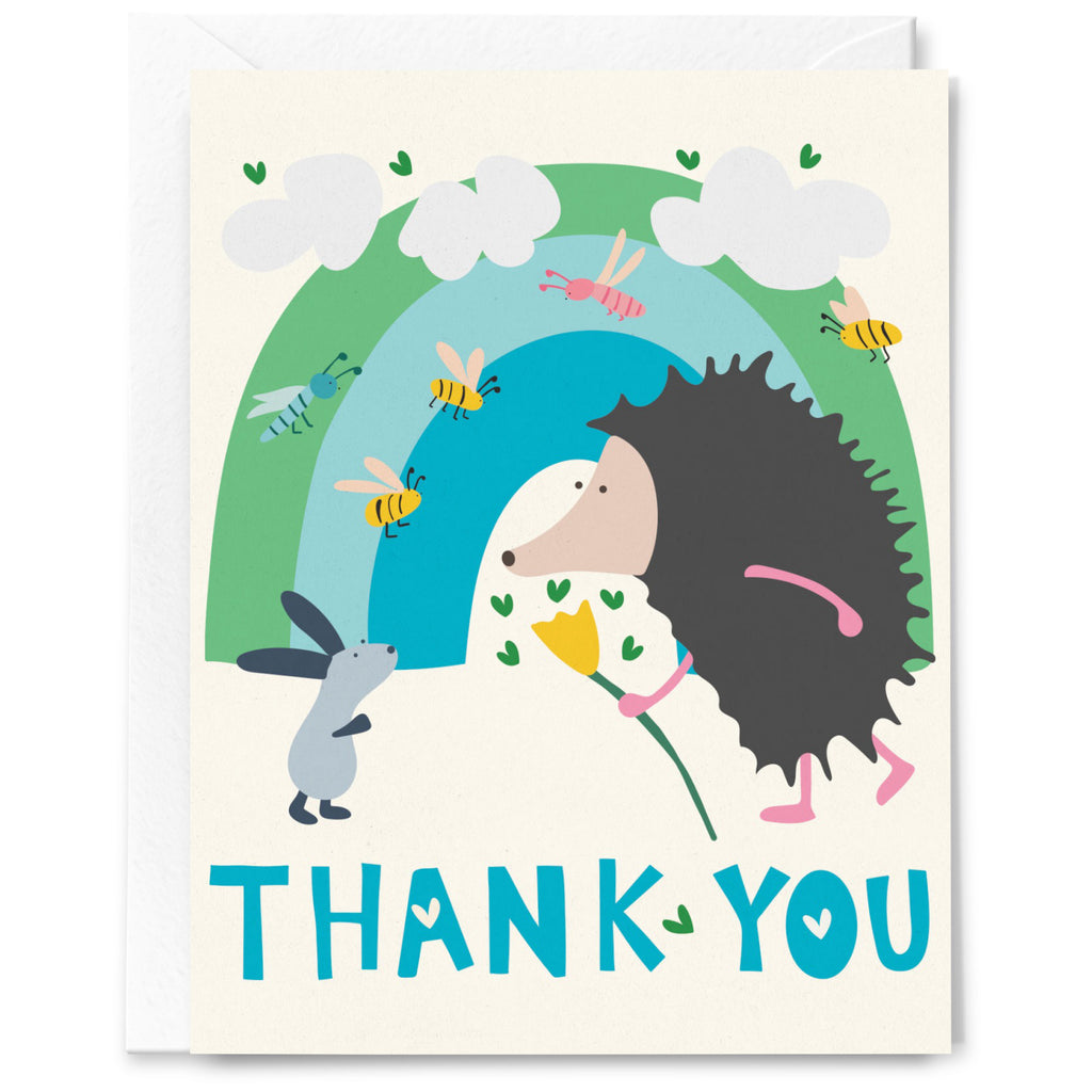 Thank You Hedgehog Card.