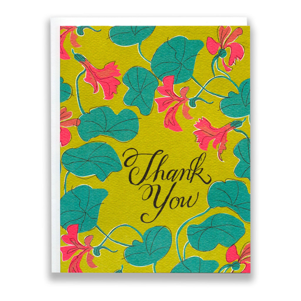 Thank You Nasturtiums Card.