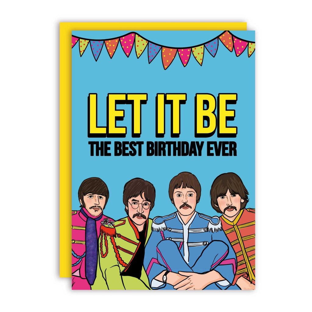 The Beatles Let It Be Birthday Card.