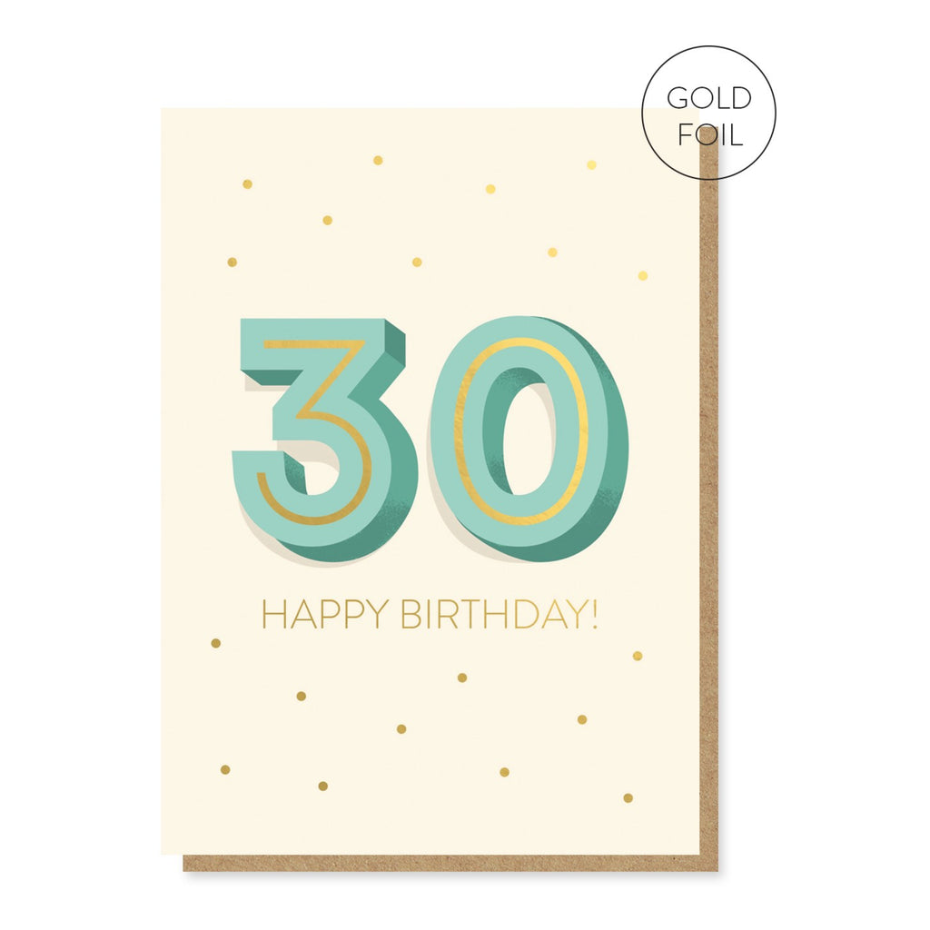 The Big 3-0 Birthday Card.