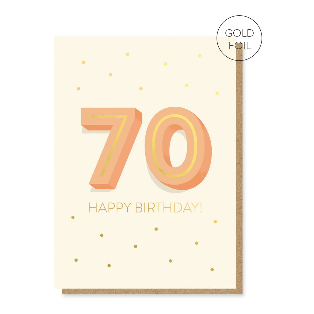 The Big 7-0 Birthday Card.