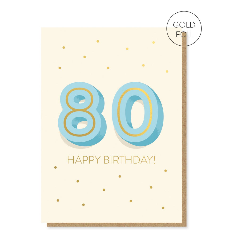 The Big 8-0 Birthday Card.