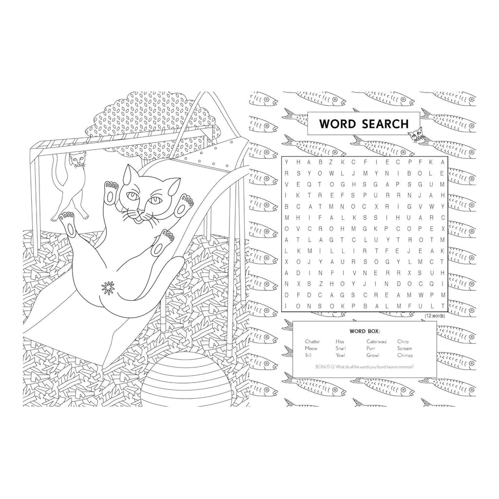 The Cat Butt Coloring And Activity Book - spread 2.