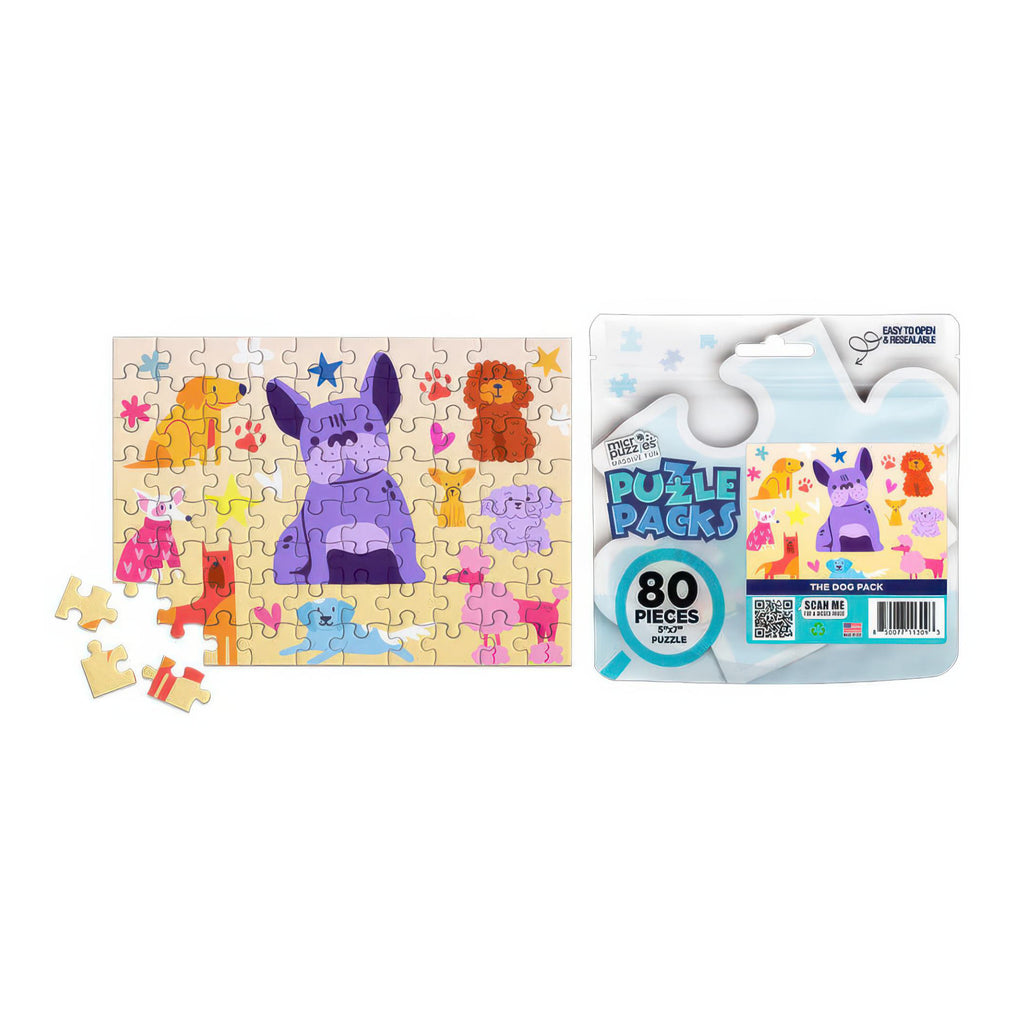 The Dog Pack Puzzle Pack packaging.