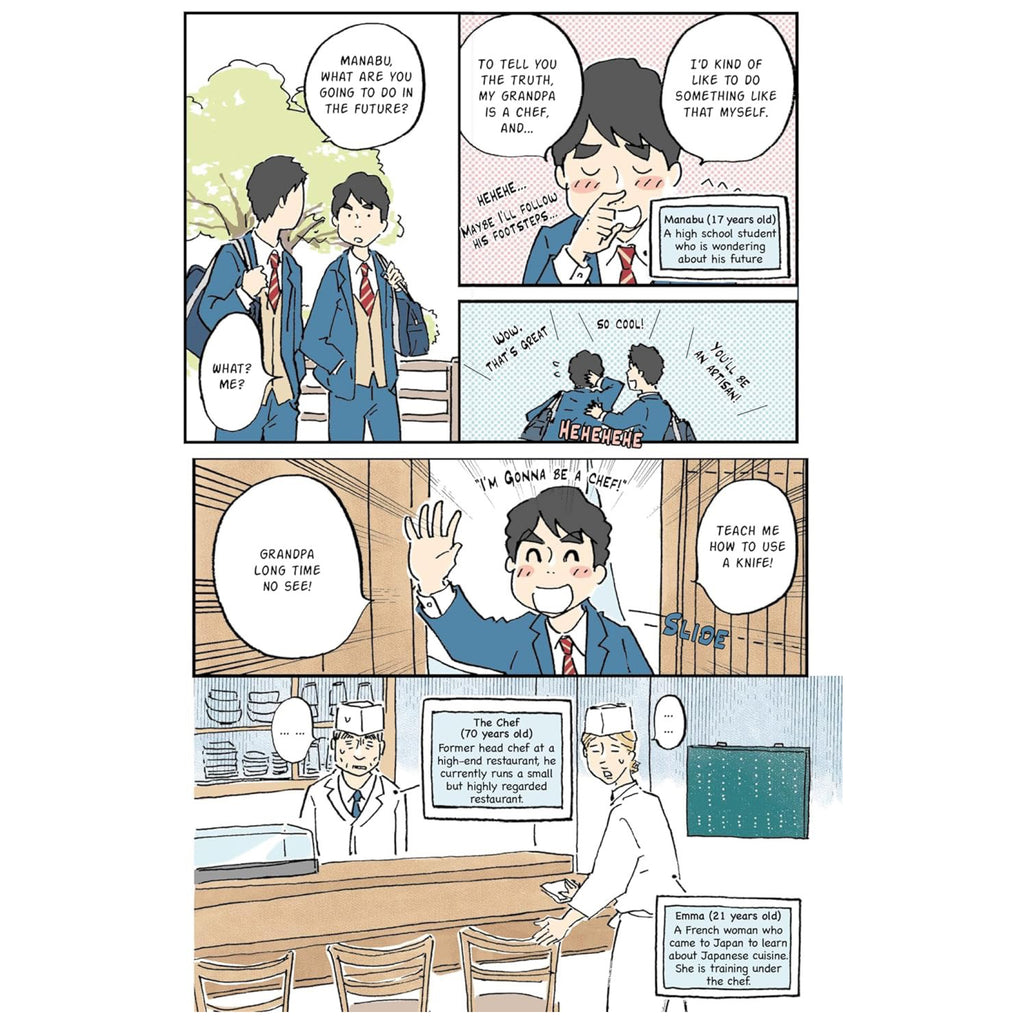 The Manga Guide to Japanese Food manga sample page.