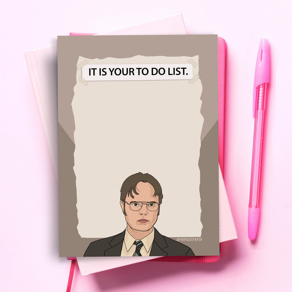 The Office Dwight Notepad.