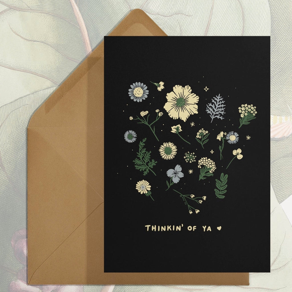 Thinkin' Of Ya Flowers Card.