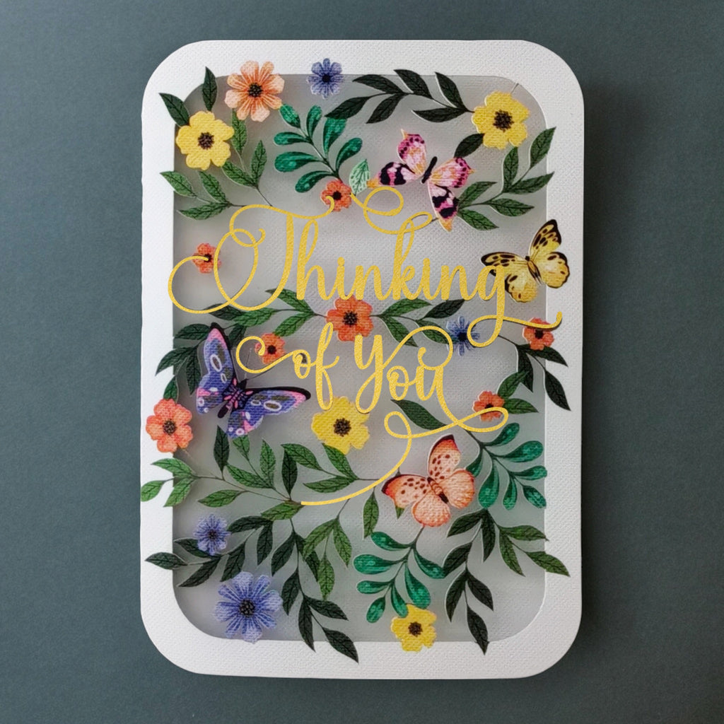 Thinking of You Laser Cut Card.