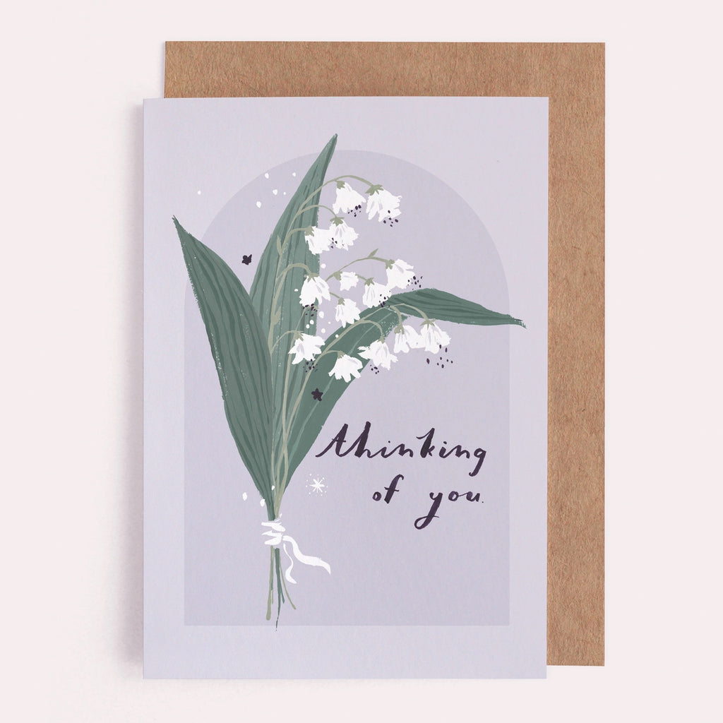 Thinking Of You Lily Of The Valley Card.