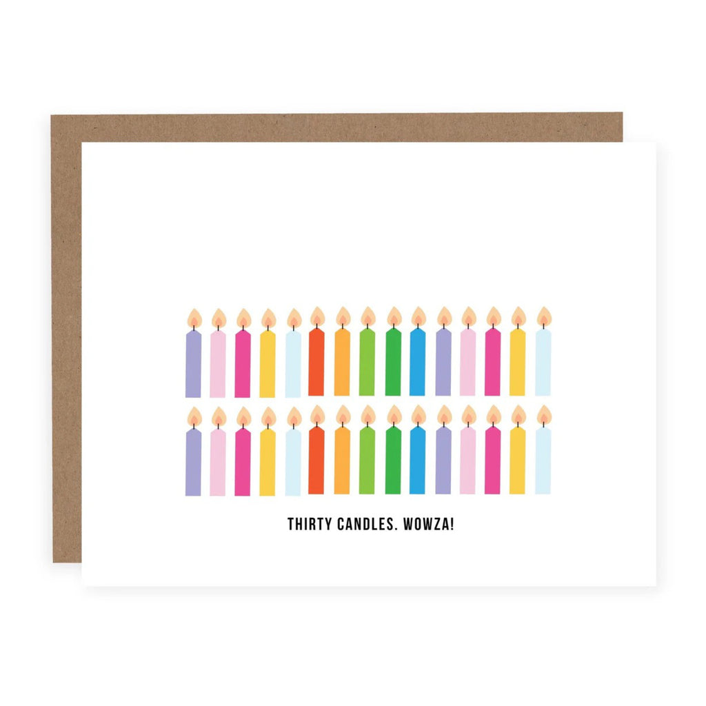 Thirty Candles Wowza Card.