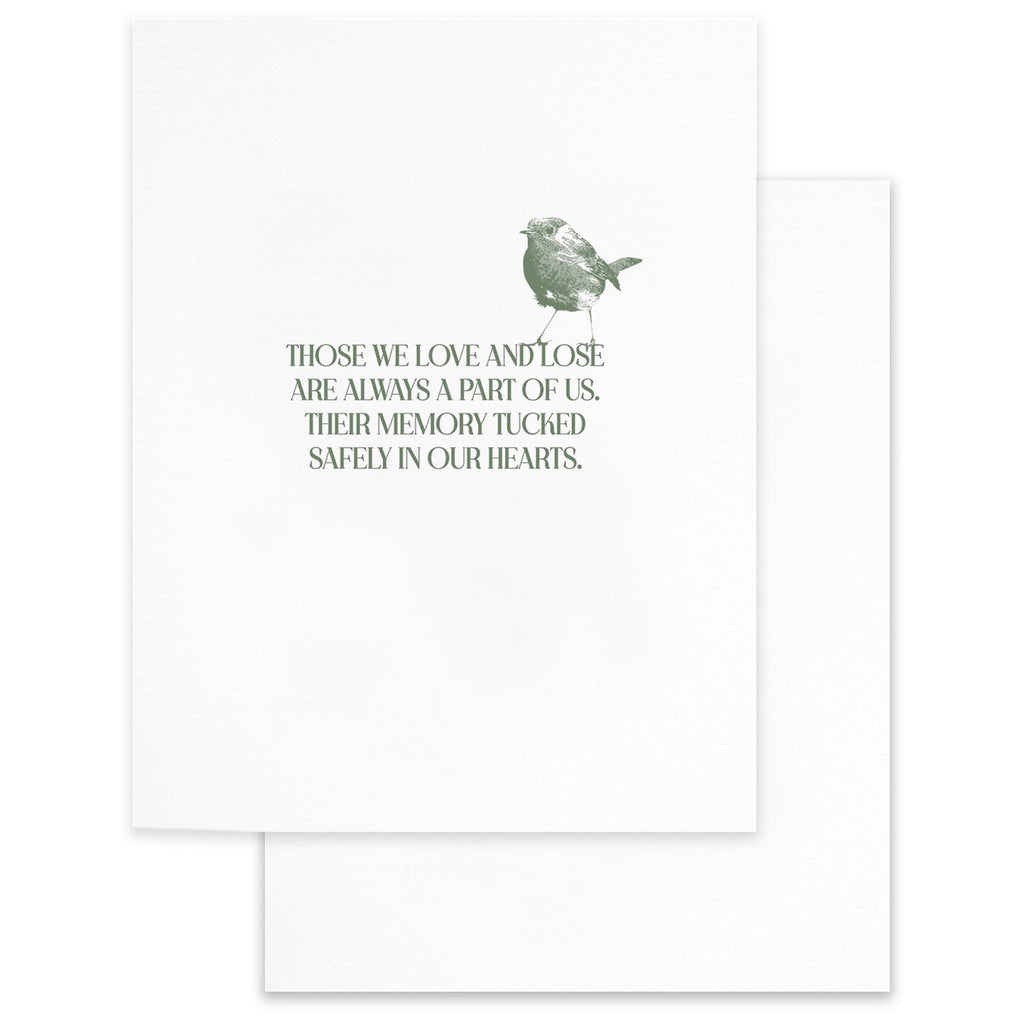 Those We Love And Lose Sympathy Card.