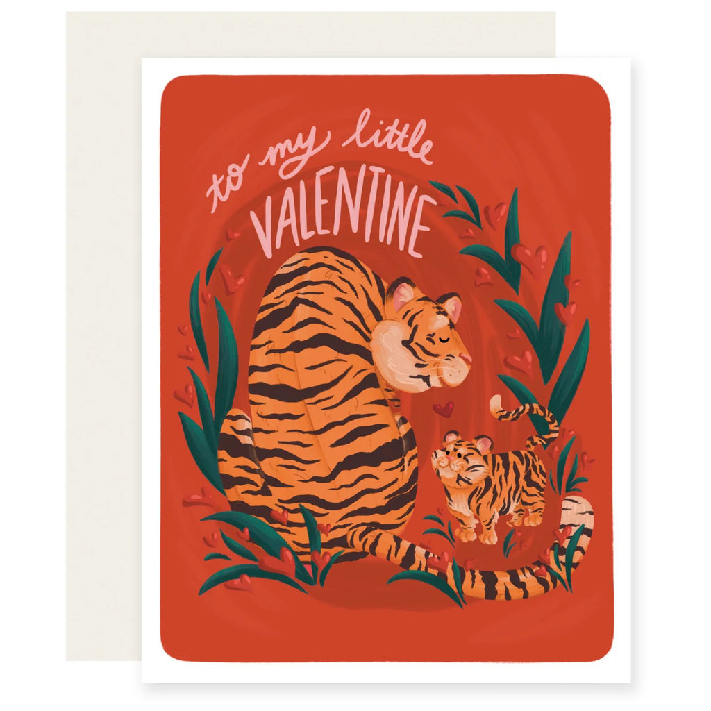 Tigers To My Little Valentine Card.