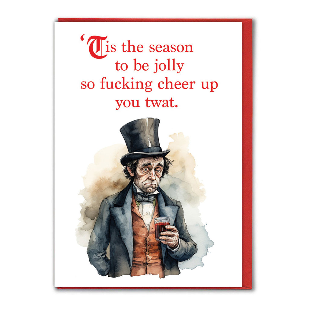 Tis The Season To Cheer Up Christmas Card.