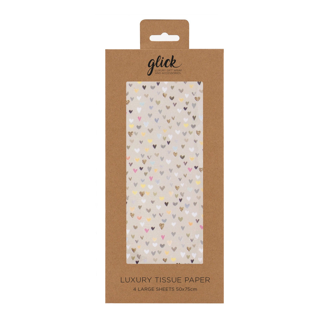 Tissue Hearts packaging.